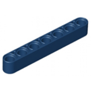 technic hefbalk dik 1x7 dark blue